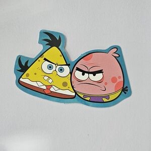 Spongebob squarepants, angry birds, sticker, skateboard sticker,  vinyl sticker
